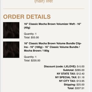 Luxy Hair clips ins mocha brown